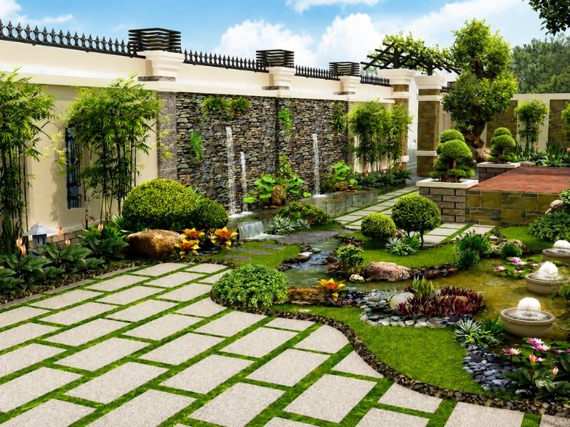 Tiểu cảnh sân vườn